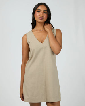 ALL ABOUT EVE Essesntial Mini Dress - Stone