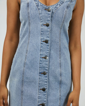 ALL ABOUT EVE Peta Mini Dress - Light Blue