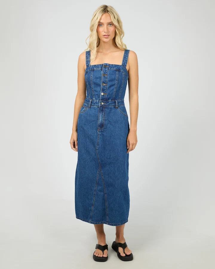 All About Eve Coco Midi Dress - Heritage Blue