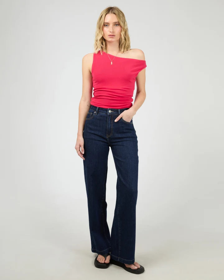 ALL ABOUT EVE Kylie Off Shoulder Top - Red