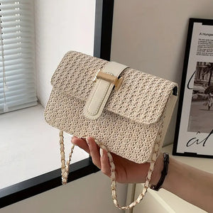 Grace Woven Shoulder Bag