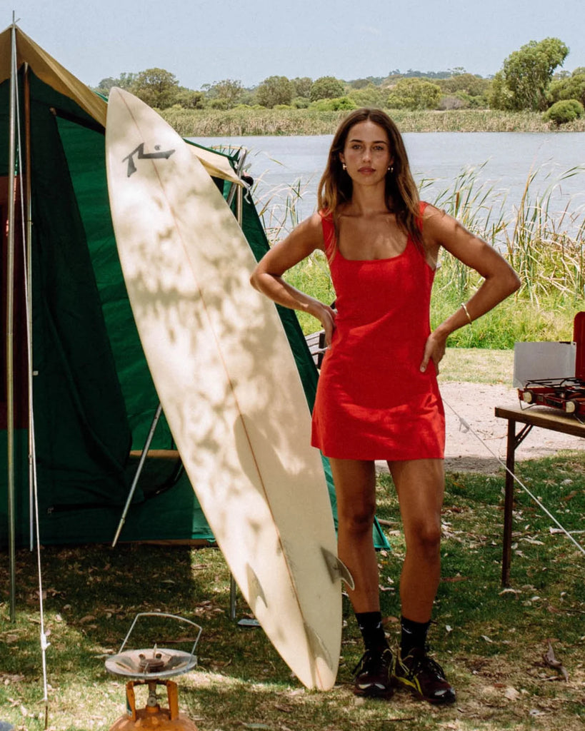 Rusty Meg Slip Dress - Fiesta Red