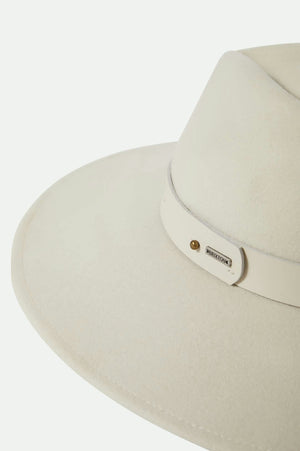 Brixton Eleanor Felt Packable Hat - Off White