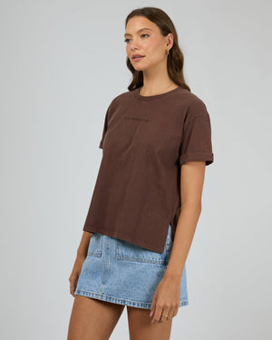 ALL ABOUT EVE AAE Washed Tee - Brown