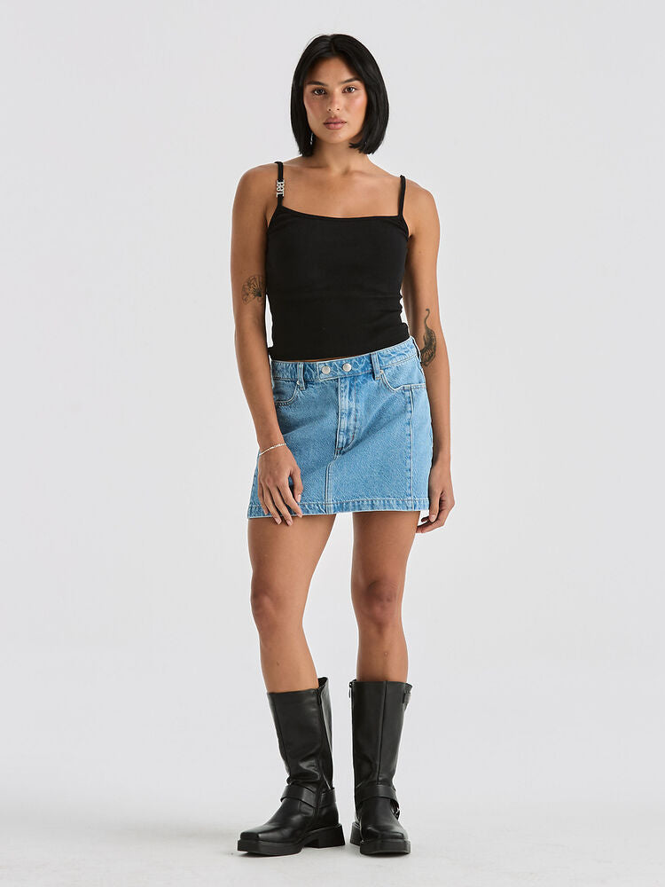 Lee Mid Mini Moto Skirt