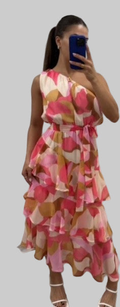 Kirby One Shoulder Midi Dress