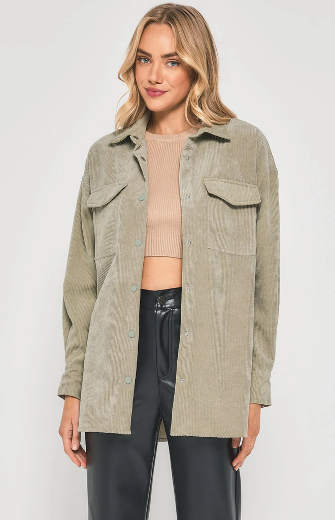 Winnie & Co Cardie Corduroy Shacket