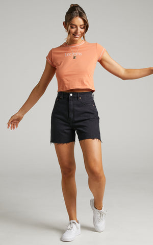Lee High Moms Short - Frankie Black
