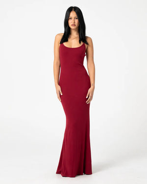 Rusty Nicky Slip Maxi Dress - Cherry Red