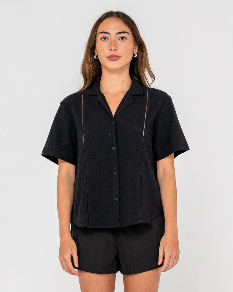 Rusty Rummer Has It Short Sleeve Shirt - Black