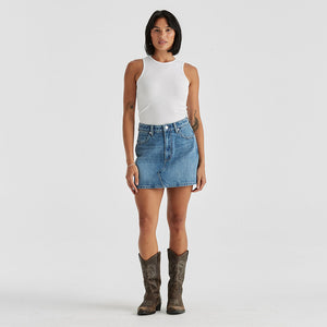 Wrangler Mini Repair Skirt - Mid Days Indigo