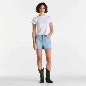 Wrangler Hi Bells Short - Blue Tour