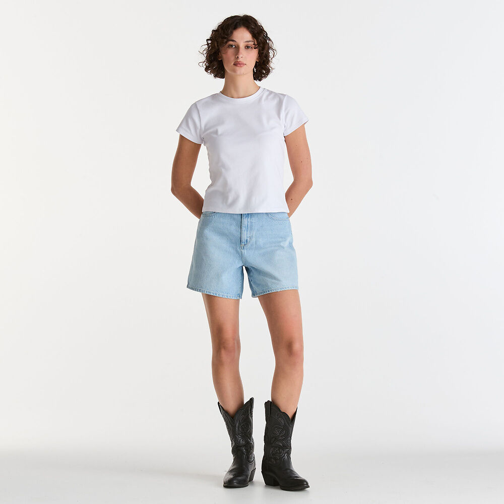 Wrangler High A Line Short - Stardust Blue