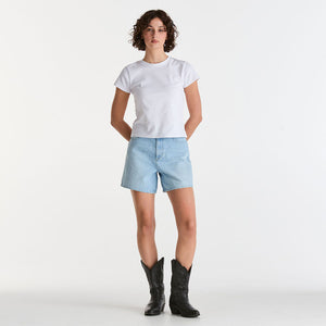 Wrangler High A Line Short - Stardust Blue
