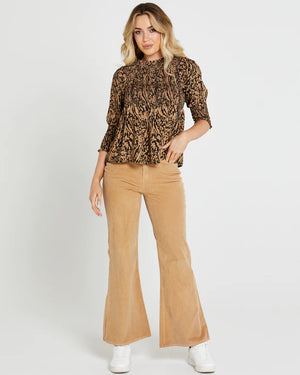 Sass Sarah Cord High Waisted Pant