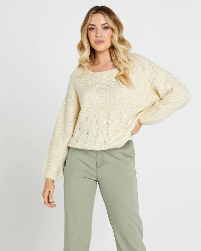 Sass Erin Cable Knit Jumper