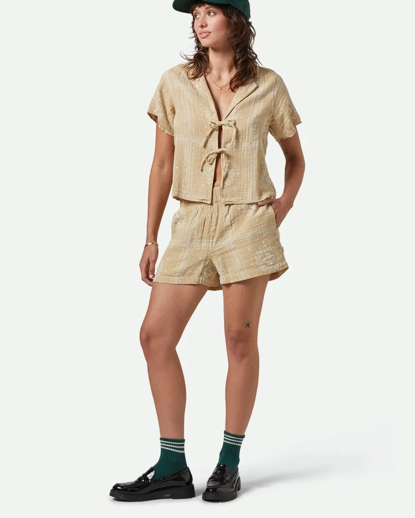 Brixton Wandering Short - Pale Khaki Bandana