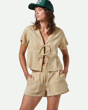 Brixton Wandering Short - Pale Khaki Bandana
