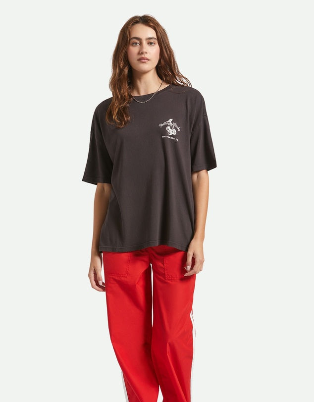 Brixton Feeling Lucky Oversized BF Tee - Black