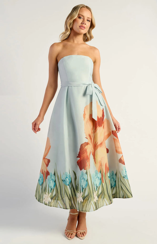 Style State Sophia Strapless Midi Dress