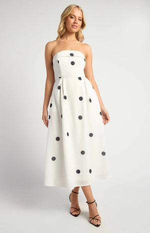 Style State Polkadot Midi Dress