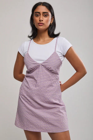 Rusty Checked Out Mini Dress