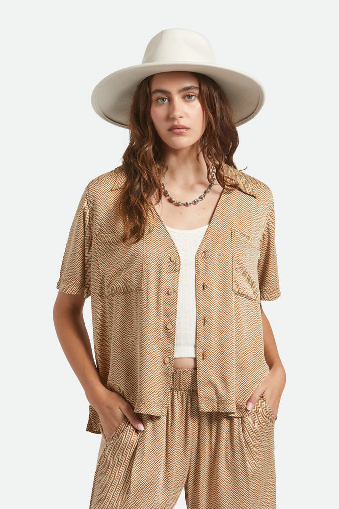 Brixton Eleanor Felt Packable Hat - Off White