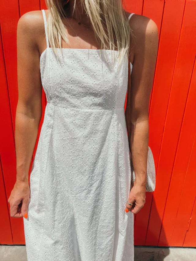 Sass Sofia Embroidered Midi Dress