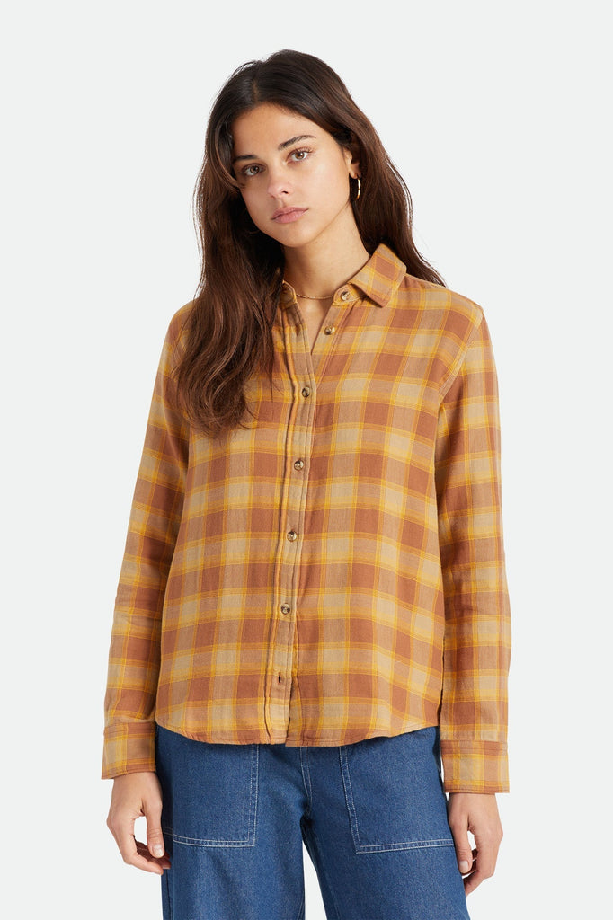 Brixton Bowery Soft Weave L/S Flannel- Hide