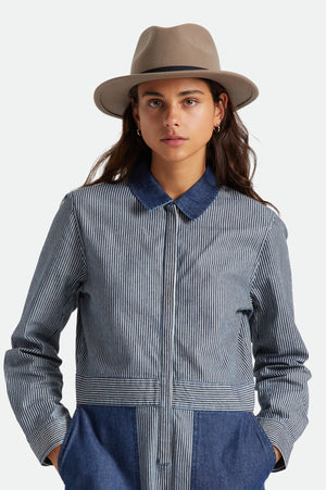 Brixton Messer Packable Fedora - Twig