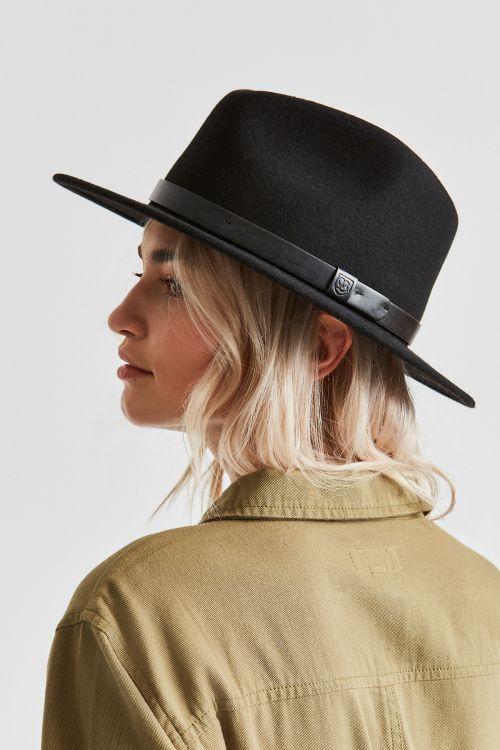 Brixton Messer Fedora - Black & Mojave