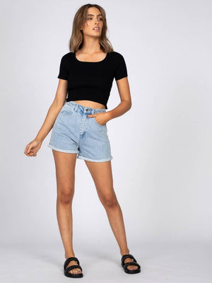 Rusty Cyprus High Denim Short